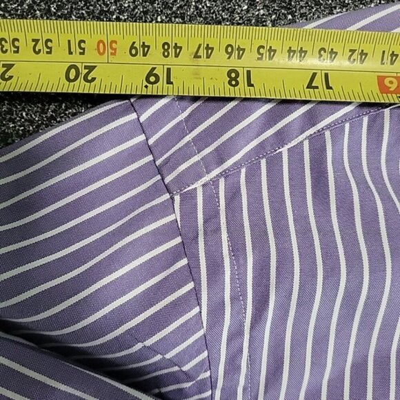 Ralph Lauren Men's Shirt Size 161/2 Neck 32/33 Button Down Collar Striped - Picture 9 of 12